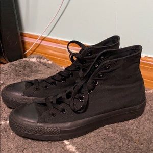 Black high top Converse